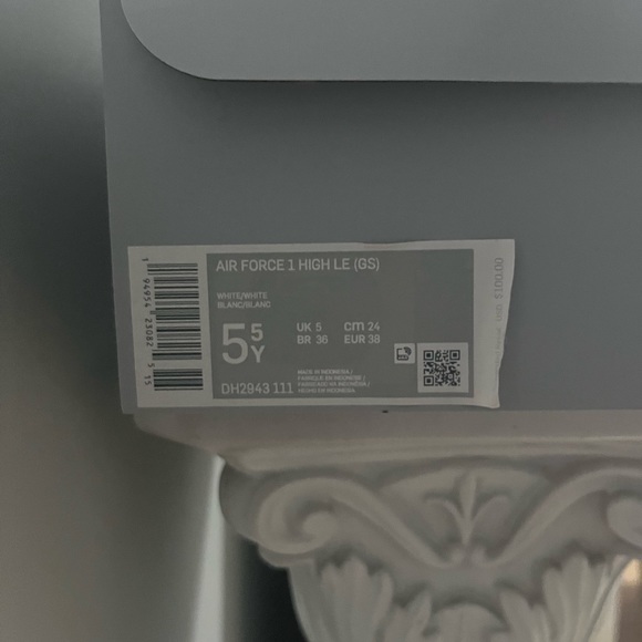 COPY - Youth Nike Air Force high top! - Picture 3 of 3